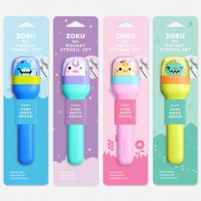Presentación del producto del Set cubiertos infantiles Zoku con todos los modelos disponibles