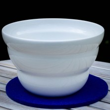 Cuenco de porcelana blanca shinno básico con proporción phi de Natures Design