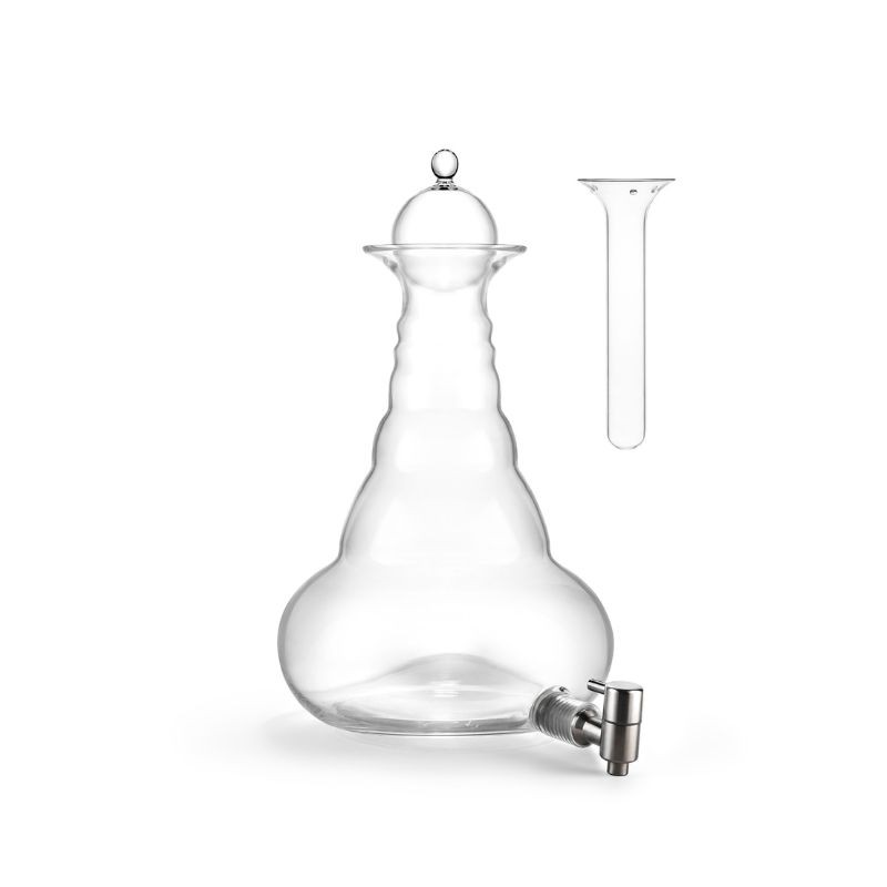 Jarra Beauty 5L Básica con grifo de acero inoxidable y depósito para gemas de Nature's Design