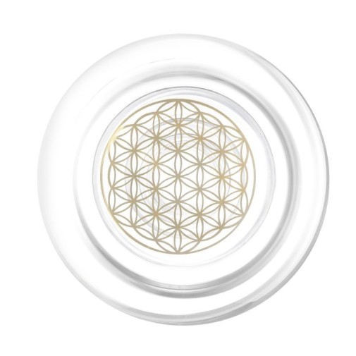 Fondo de la jarra alladin con la Flor Vida Oro Nature's Design