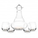 Set Jarra Alladin 4 Vasos Mythos Flor Vida Oro Nature's Design