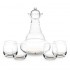 Set Jarra Alladin 4 Vasos Mythos Flor Vida Oro Nature's Design sobre fondo blanco