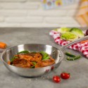 Cuerpo de la sartén ALLROUND Kuhn Rikon con alimentos
