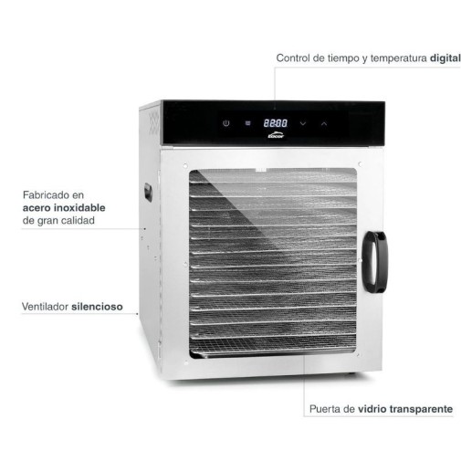 Deshidratador de alimentos Dry Lacor características