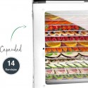 Deshidratador de alimentos Dry Lacor capacidad de 14 bandejas de acero inoxidable