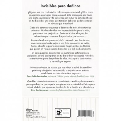 Contraportada del libro: Un hogar (casi) libre de toxicos Eva Liljeström