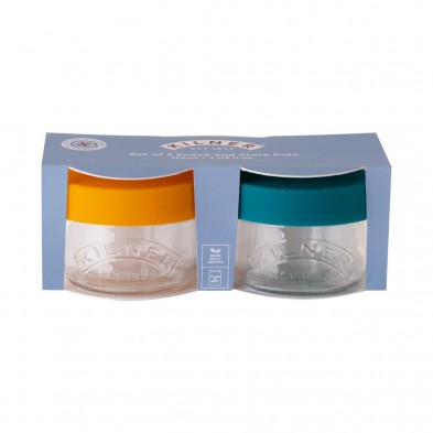 Set de 2 tarros de snacks 125 ml Kilner con su packaging de cartón