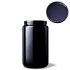 Tarro de boca ancha Saturn 400 ml Miron VioletGlass con tapa abierta y vista a su interior