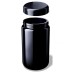 Tarro de boca ancha Saturn 400 ml Miron VioletGlass con tapa abierta