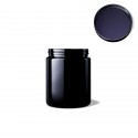 Tarro de boca ancha Saturn 250 ml Miron VioletGlass con tapa abierta vista interior