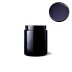 Tarro de boca ancha Saturn 250 ml Miron VioletGlass con tapa abierta vista interior