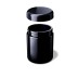 Tarro de boca ancha Saturn 250 ml Miron VioletGlass con tapa abierta