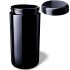 Tarro de boca ancha Saturn 1L Miron VioletGlass con la tapa abierta