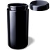 Tarro de boca ancha Saturn 1L Miron VioletGlass con la tapa abierta