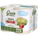 Papel wc Maxi Reciclado 8 rollos Grazie