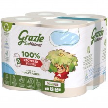 Papel wc Maxi Reciclado 8 rollos Grazie