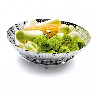 Hervidor extensible Lacor con verduras vista frontal