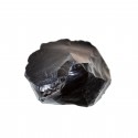 Piedra volcánica obsidiana negra