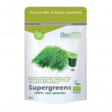 Supergreens raw powder Biotona 150 g