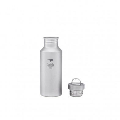 Botella de titanio Sport 550 ml Keith con tapón desenroscado
