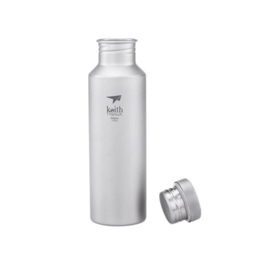 Botella de titanio Sport 700 ml Keith con tapón desenroscado