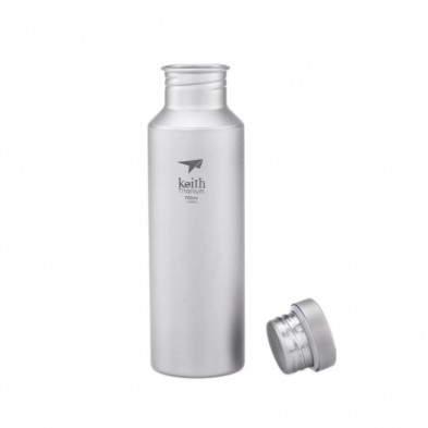 Botella de titanio Sport 700 ml Keith con tapón desenroscado Botella de titanio Sport 700 ml Keith con tapón desenroscado