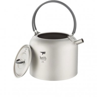 Hervidor de titanio 1500 ml Keith sin tapa