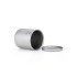 Taza de titanio doble pared y tapa 220 ml Keith posición horizontal