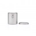 Taza de titanio doble pared y tapa 220 ml Keith sin tapa