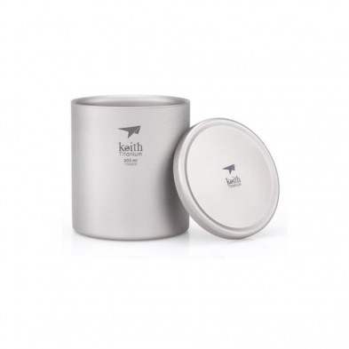 Taza de titanio doble pared 300 ml Keith sin la tapa
