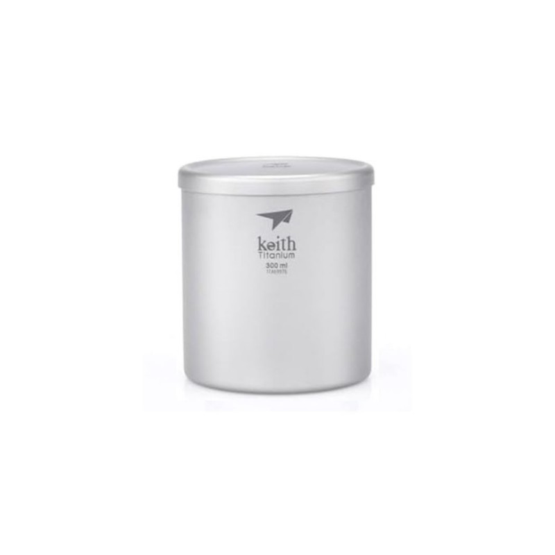Taza de titanio doble pared 300 ml Keith Taza de titanio doble pared 300 ml Keith