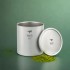 Taza de titanio doble pared y tapa 600 ml Keith con té matcha