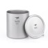 Taza de titanio doble pared y tapa 600 ml Keith sin la tapa