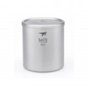Taza de titanio doble pared y tapa 600 ml Keith