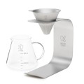 Cafetera de titanio y borosilicato con soporte Pour Over kit Keith