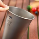 detalle del borde del Vaso de titanio 450 ml Keith