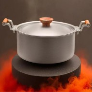 Olla de titanio para guisar 7,5 litros Keith fondo calor del fuego