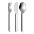 Cada Set cubiertos infantiles Zoku incluye: cuchara, cuchillo y tenedor