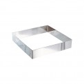Molde cuadrado acero inoxidable 20 cm Lacor