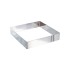 Molde cuadrado acero inoxidable 20 cm Lacor vista lateral