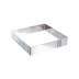 Molde cuadrado acero inoxidable 20 cm Lacor vista lateral