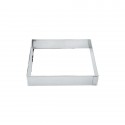 Molde cuadrado acero inoxidable 20 cm Lacor vista frontal