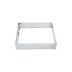 Molde cuadrado acero inoxidable 20 cm Lacor vista frontal