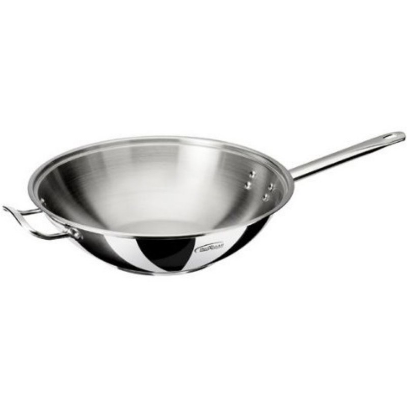 Wok de acero inoxidable libre de níquel al 21/0 Wok de acero inoxidable libre de níquel al 21/0