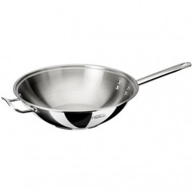 Wok de acero inoxidable libre de níquel al 21/0 Wok de acero inoxidable libre de níquel al 21/0