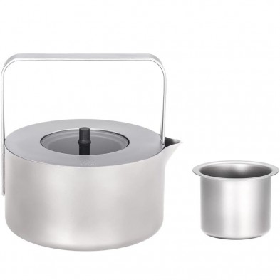 Hervidor tetera con filtro titanio 950 ml Keith con su filtro en un lateral Hervidor tetera con filtro titanio 950 ml Keith con su filtro en un lateral