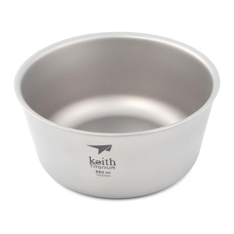 Foto frontal del Bol titanio doble pared 550 ml Keith