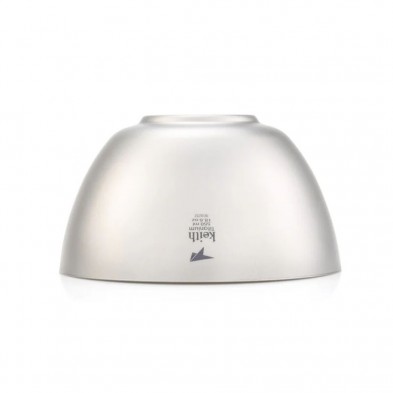 Cuenco de titanio doble pared 550 ml Keith boca abajo