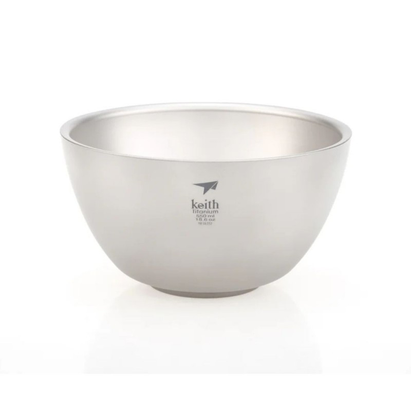 Cuenco de titanio doble pared 550 ml Keith