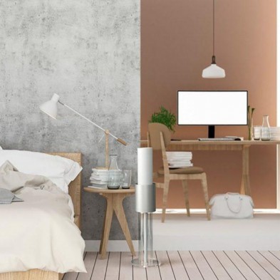 Purificador de aire Signature Lightair blanco en habitación Purificador de aire Signature Lightair blanco en habitación